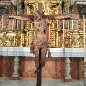 Cristo quemado, emparedado y mutilado que apareció en Cádiz