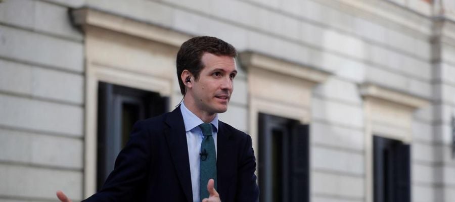 Pablo Casado ante los medios de comunicación Pablo Casado ante los medios de comunicación