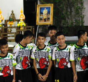 Los doce niños rescatados del interior de una cueva en el norte de Tailandia Los doce niños rescatados del interior de una cueva en el norte de Tailandia