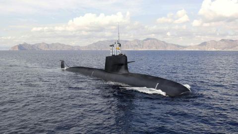 Recreaci&oacute;n de un submarino S-80 Plus
