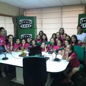 Las niñas de la Escuela de Verano Smile fueron protagonistas hoy en Palencia en la Onda.