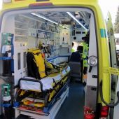 Imagen de una ambulancia en Ibiza