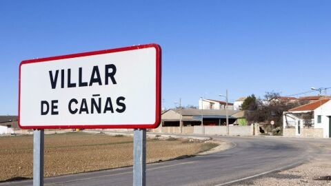 Entrada al municipio de Villar de Cañas, Cuenca