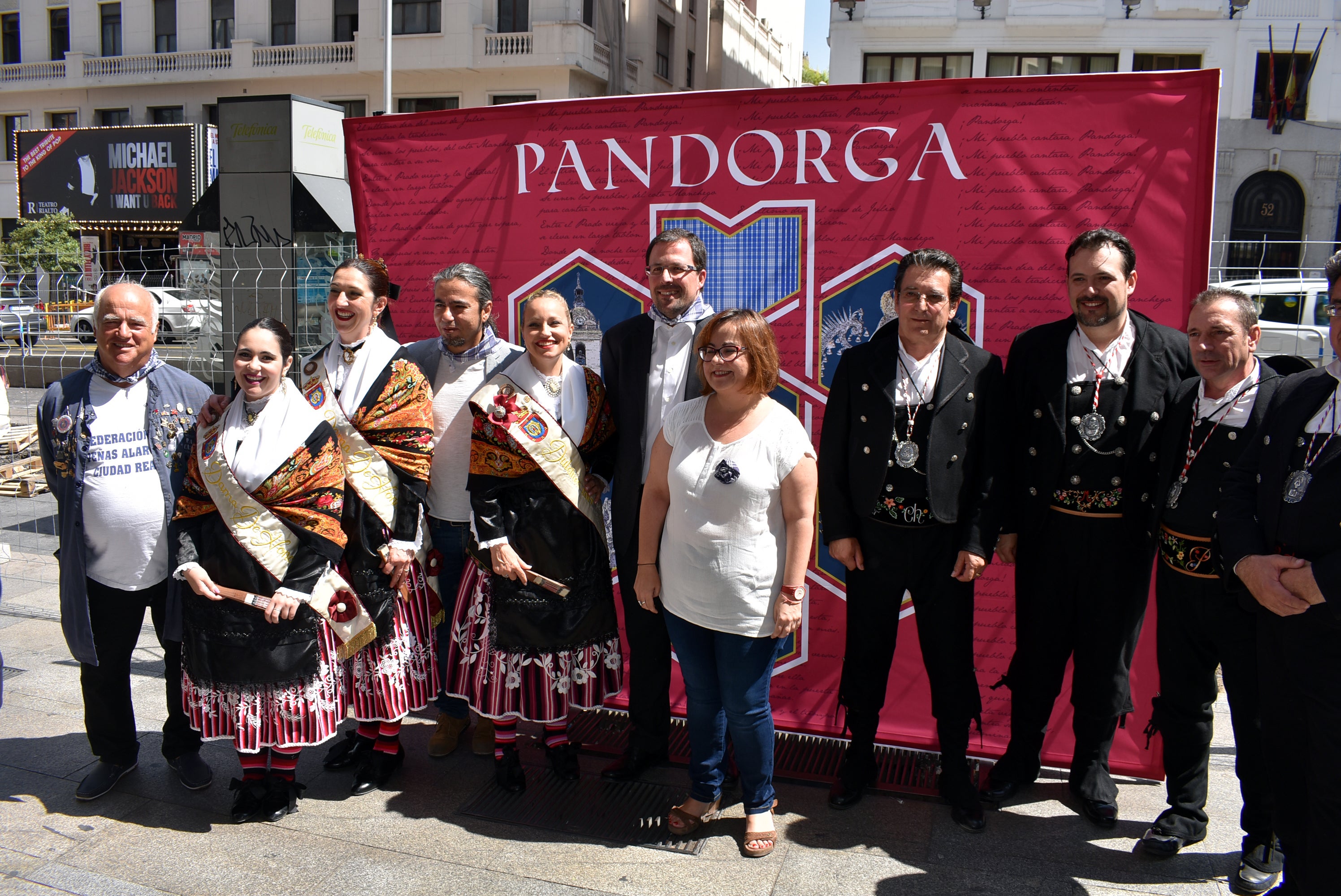 Presentada la Pandorga en la Gran Vía de Madrid. Presentada la Pandorga en la Gran Vía de Madrid.