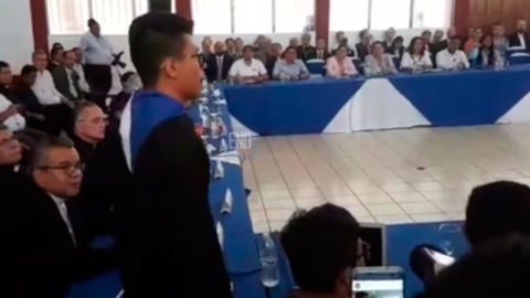 Lesther, el joven que silenci&oacute; al presidente de Nicaragua