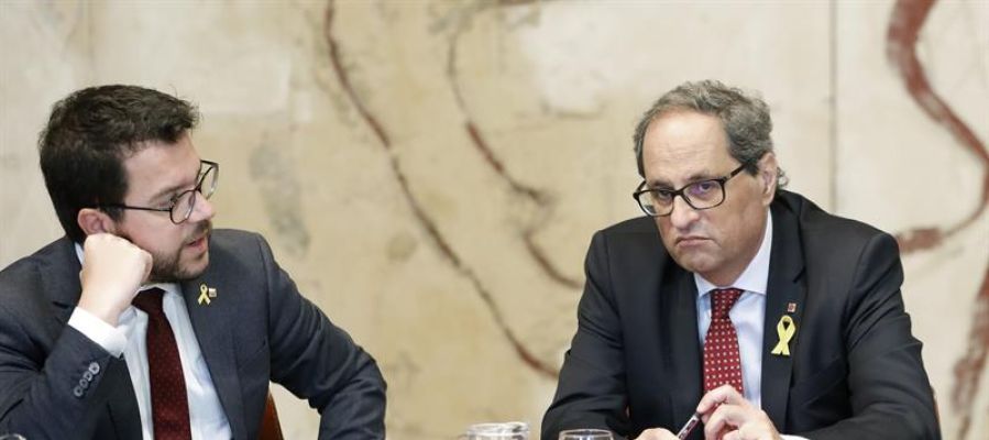 Quim Torra y Pere Aragonès Quim Torra y Pere Aragonès