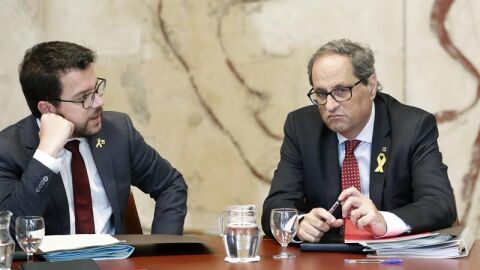 Quim Torra y Pere Aragon&egrave;s