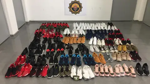 Falsificaciones de calzado Operación contra el fraude