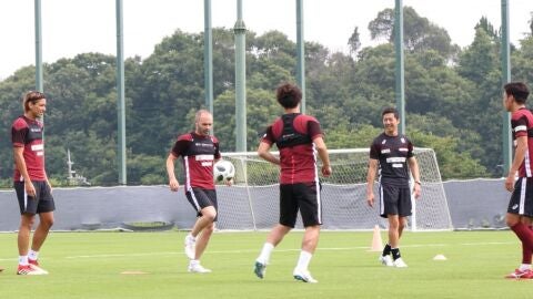 Andr&eacute;s Iniesta, con el Vissel Kobe