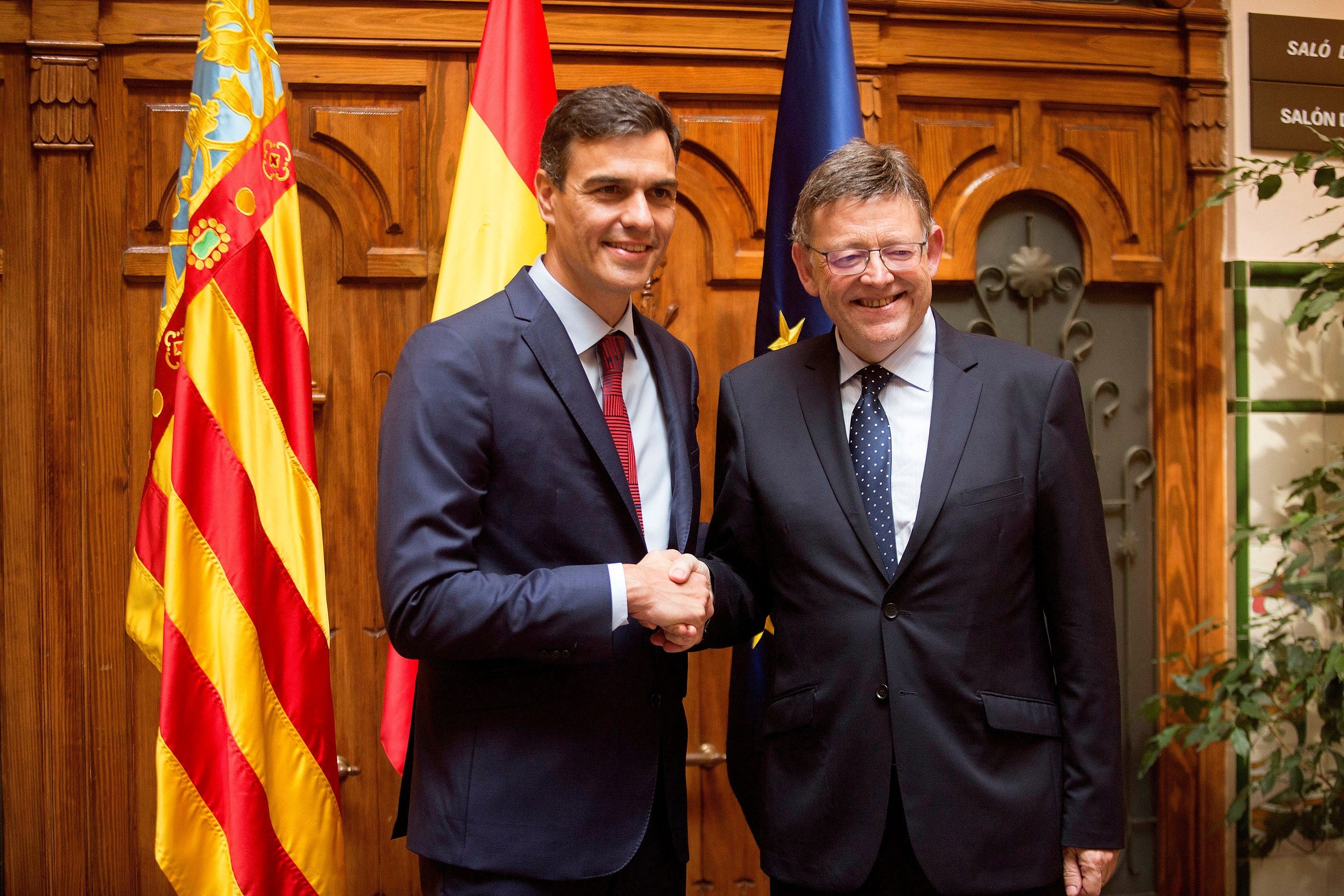 Puig pide el 10 por ciento de las inversiones del estado y la continuidad de los ministros valencianos Puig pide el 10 por ciento de las inversiones del estado y la continuidad de los ministros valencianos