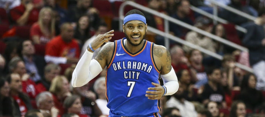Carmelo Anthony, con los Thunder Carmelo Anthony, con los Thunder