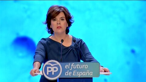 Santamar&iacute;a pide respetar el voto de los afiliados: "Yo no estar&iacute;a en esta tribuna si no fuera la m&aacute;s votada"