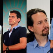 Pablo Casado, Albert Rivera, Pablo Iglesias y Pedro Sánchez