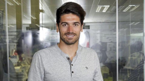 El pirag&uuml;ista Javier Hernanz.