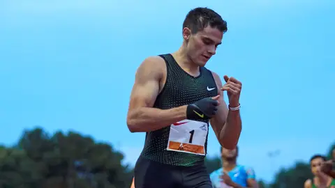 El atleta español Bruno Hortelano El atleta español Bruno Hortelano