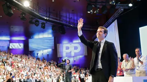 Pablo Casado en el Congreso Extraordinario del PP Pablo Casado en el Congreso Extraordinario del PP