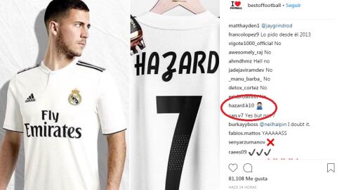 La encuesta sobre Hazard con el comentario de su hermano