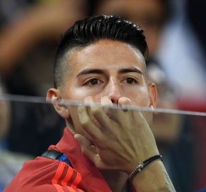 James Rodríguez durante el Colombia-Inglaterra James Rodríguez durante el Colombia-Inglaterra