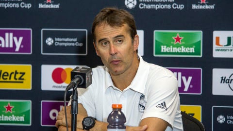 Julen Lopetegui en rueda de prensa