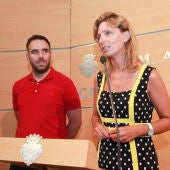 La alcaldesa de Castellón, Amparo Marco y el concejal de movilidad, Rafa Simó.