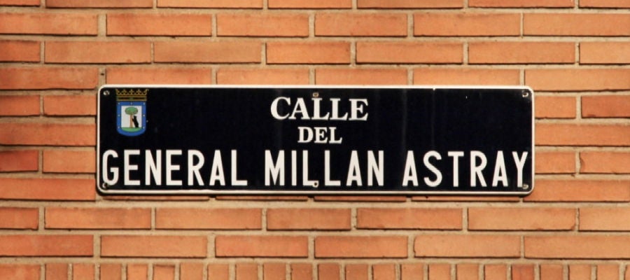 Cartel de la calle General Millán Astray Cartel de la calle General Millán Astray