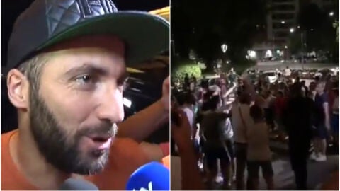 Higua&iacute;n, a su llegada a Mil&aacute;n