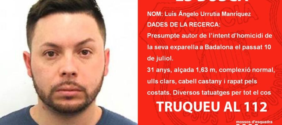 Cartel de búsqueda de los Mossos Cartel de búsqueda de los Mossos