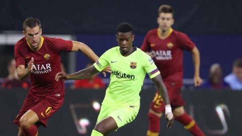 Semedo durante un partido contra la Roma