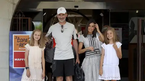 La Familia Real en el Real Club Náutico de Palma La Familia Real en el Real Club Náutico de Palma