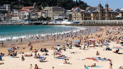 Playa de La Concha, en San Sebasti&aacute;n