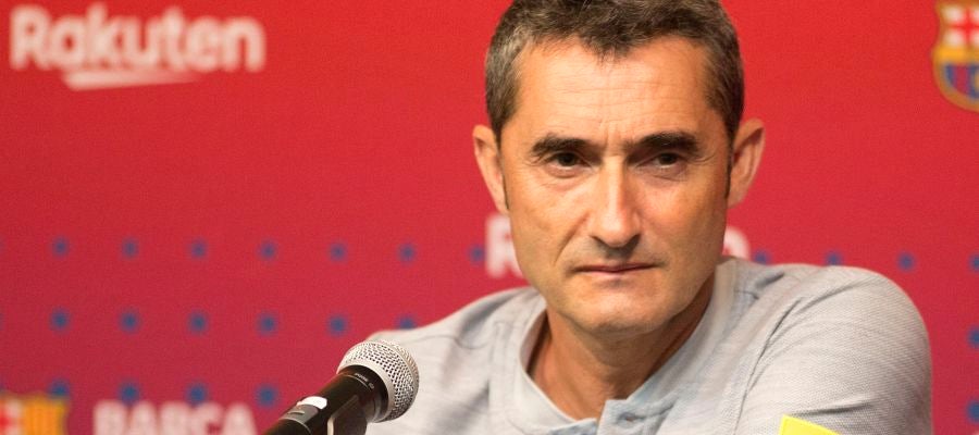 Ernesto Valverde, en rueda de prensa Ernesto Valverde, en rueda de prensa