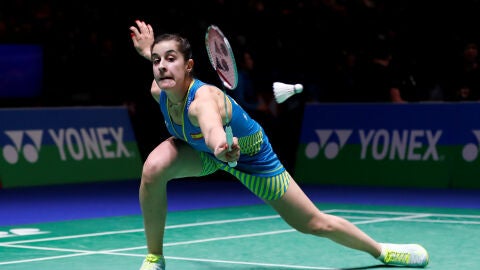 Carolina Mar&iacute;n, en acci&oacute;n