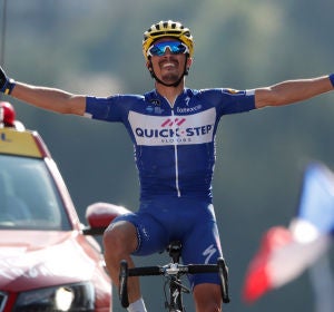 Julian Alaphilippe, en una etapa de Tour de Francia Julian Alaphilippe, en una etapa de Tour de Francia