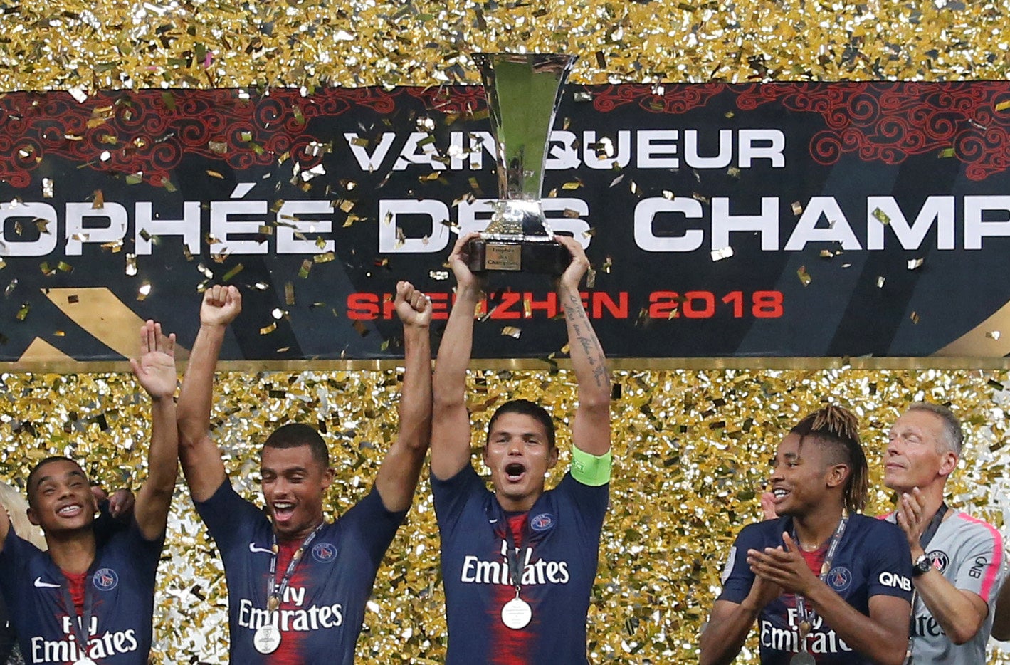 El PSG golea al Mónaco y conquista la Supercopa de Francia El PSG golea al Mónaco y conquista la Supercopa de Francia