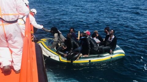 Una de las pateras localizada en costas andaluzas