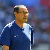 Maurizio Sarri, en el partido ante el Manchester City Maurizio Sarri, en el partido ante el Manchester City