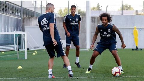 Varane y Kovacic se ejercitan junto a Marcelo en Valdebebas