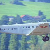 Imagen de archivo del modelo del avión estrellado en Suiza