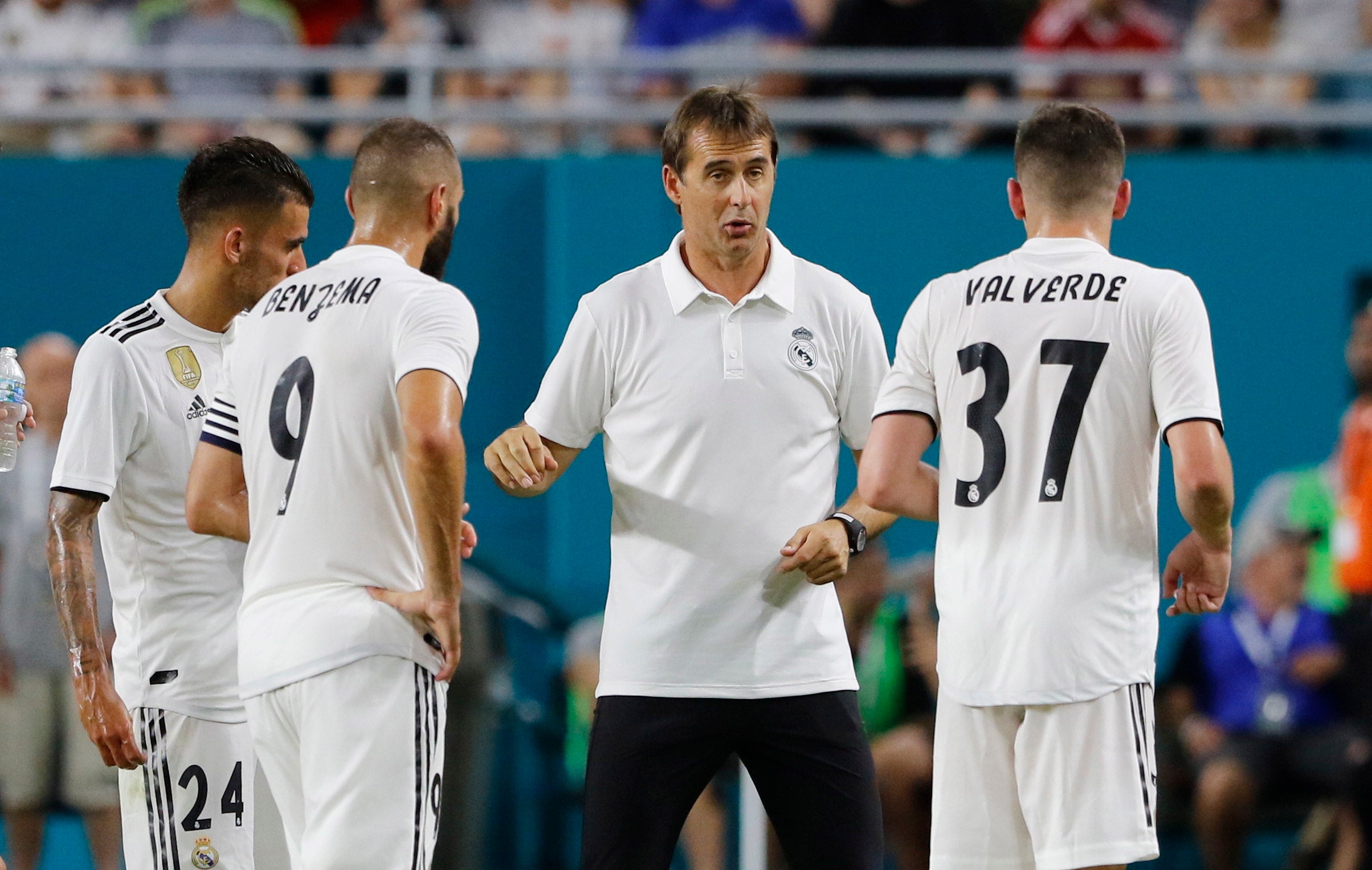 Lopetegui: "Lo contestó el presidente claramente, Modric seguirá siendo jugador del Madrid" Lopetegui: "Lo contestó el presidente claramente, Modric seguirá siendo jugador del Madrid"