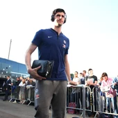 Thibaut Courtois, a su llegada a un partido del Chelsea Thibaut Courtois, a su llegada a un partido del Chelsea
