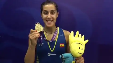 Carolina Marín: "Esta medalla es muy especial para mí después de pasar un tiempo complicado" Carolina Marín: "Esta medalla es muy especial para mí después de pasar un tiempo complicado"