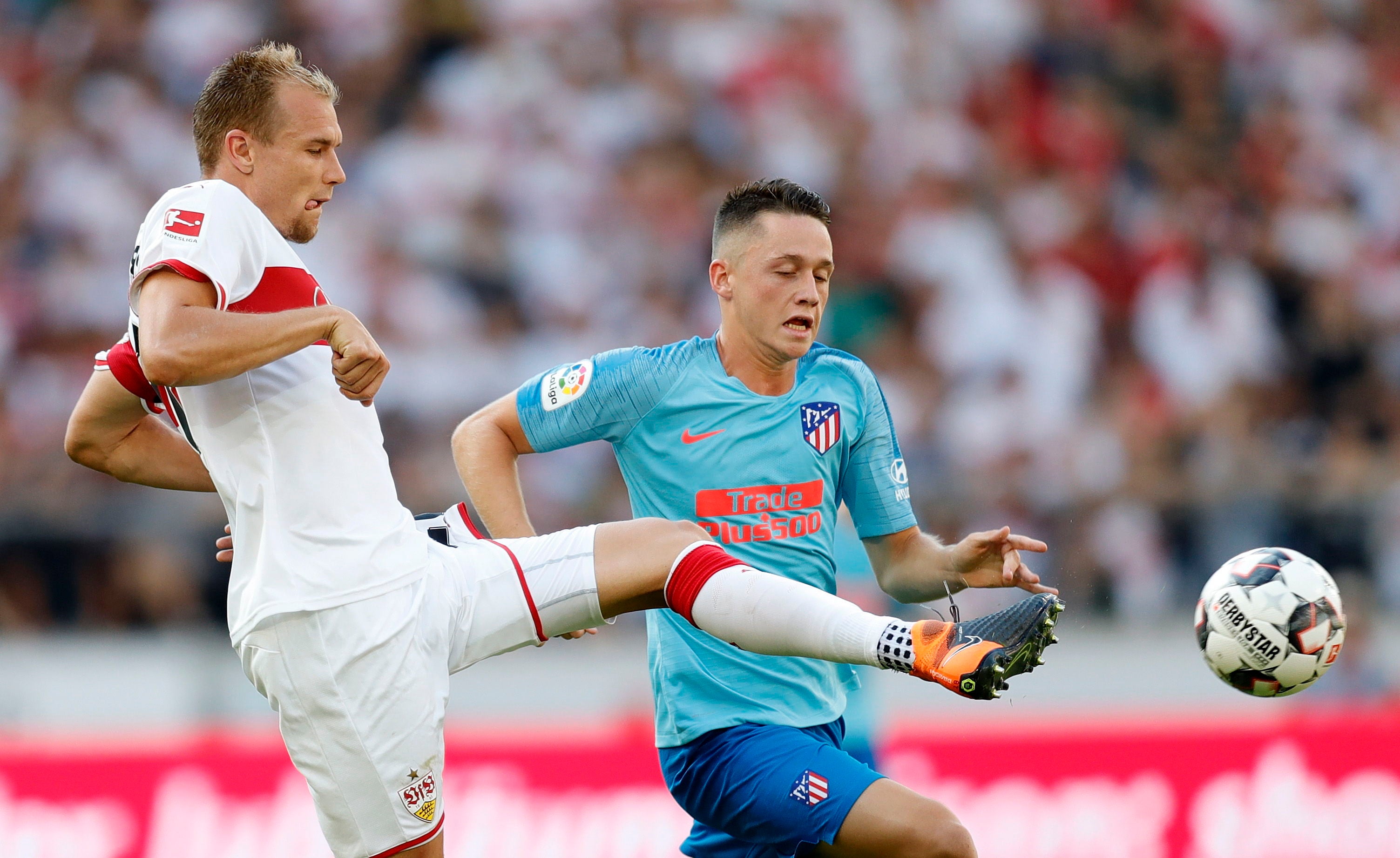 El Atlético empata ante el Stuttgart en un buen partido de Gelson y Lemar El Atlético empata ante el Stuttgart en un buen partido de Gelson y Lemar