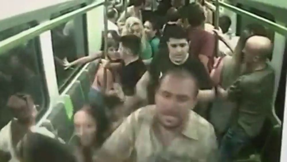 Caos en el metro de Valencia