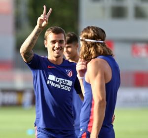 Antoine Griezmann en un entrenamiento Antoine Griezmann en un entrenamiento