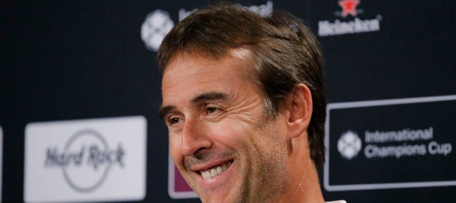 Julen Lopetegui en rueda de prensa Julen Lopetegui en rueda de prensa