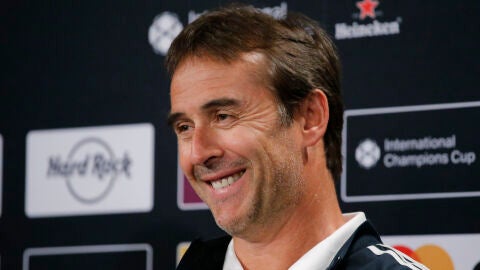 Julen Lopetegui en rueda de prensa