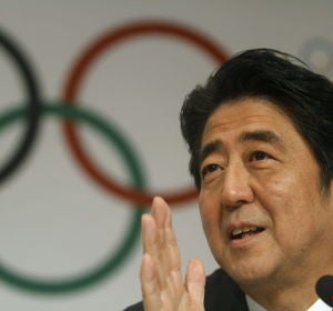 El primer ministro japonés, Shinzo Abe, en una rueda de prensa tras la presentación de Tokio 2020 El primer ministro japonés, Shinzo Abe, en una rueda de prensa tras la presentación de Tokio 2020