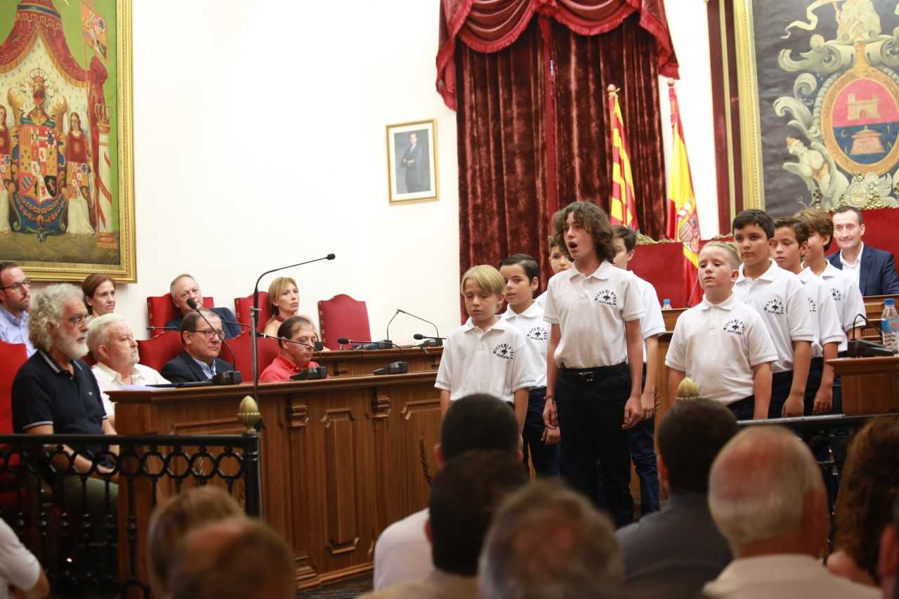 Cantores de la Escolania del Misteri d'Elx en la Prova de Veus de 2018 Cantores de la Escolania del Misteri d'Elx en la Prova de Veus de 2018