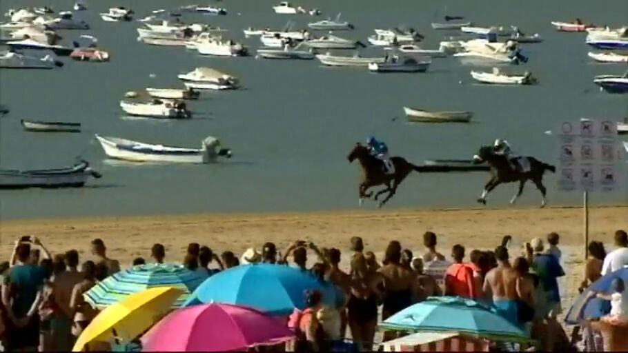 Llegan las carreras de caballos en la playa de Sanl&uacute;car