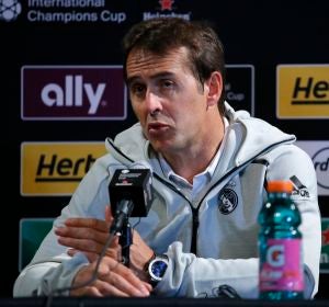 Julen Lopetegui tras vencer a la Roma Julen Lopetegui tras vencer a la Roma